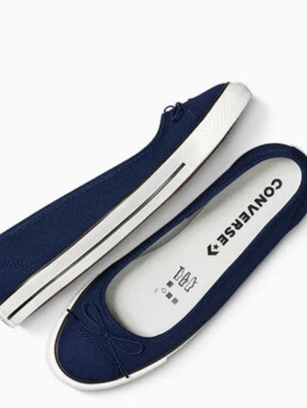 Converse Chuck Taylor All Star Dainty Ballerina Sneakers- Navy/Egret